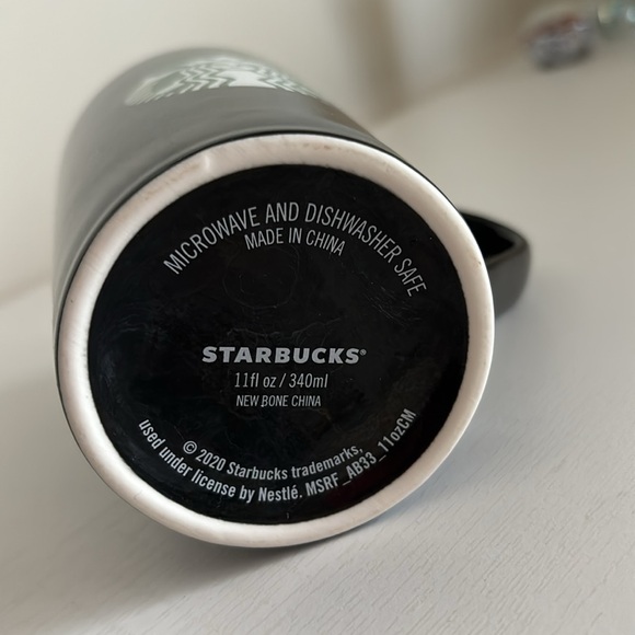 Starbucks Black 2020 Mermaid Logo Ceramic Coffee Mug Tea Cup - Picture 7 of 10